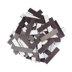  Folie magnetică cu adeziv, 4 cm x 2 cm grosime 0.4 mm, 1000 buc.