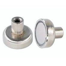 Magnet Neodim tip oală Ø10 mm filet interior