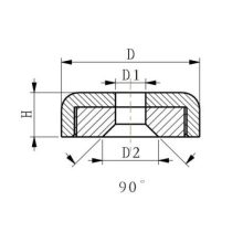 Magnet Neodim tip oală Ø116 mm cap înecat