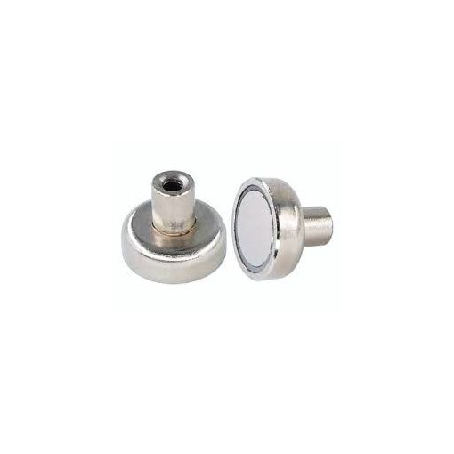 Magnet Neodim tip oală Ø16 mm filet interior