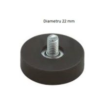 Magnet Neodim tip oala cauciucat Ø 22 mm filet exterior