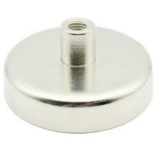 Magnet Neodim tip oală Ø75 mm filet interior