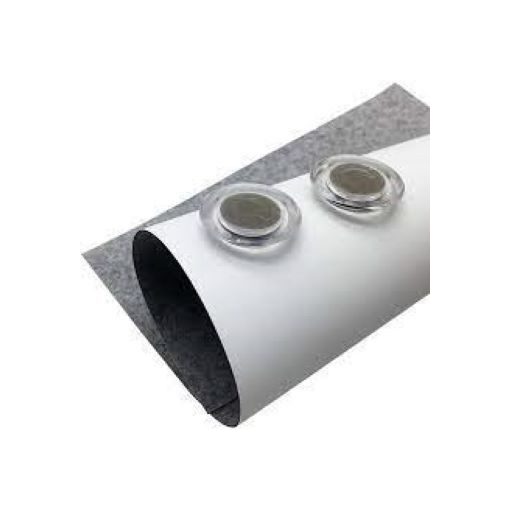  Folie oțel grosime 0.7 mm lățime 615 mm, alb, cu suprafata whiteboard