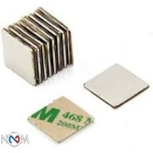 Magnet Neodim bloc  20x20x1 mm N35 cu adeziv
