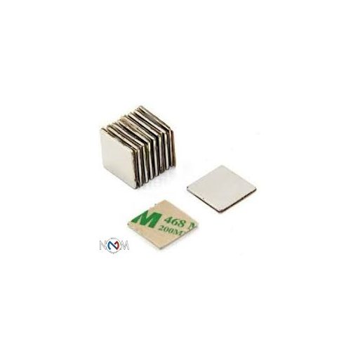 Magnet Neodim bloc  20x20x1 mm N35 cu adeziv
