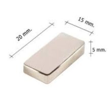 Magnet Neodim bloc  20x15x5 mm N52
