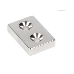 Magnet Neodim bloc  30x20x5 mm N48 cu orificiu