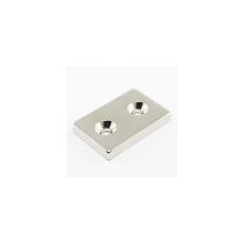 Magnet Neodim bloc  30x20x5 mm N48 cu orificiu
