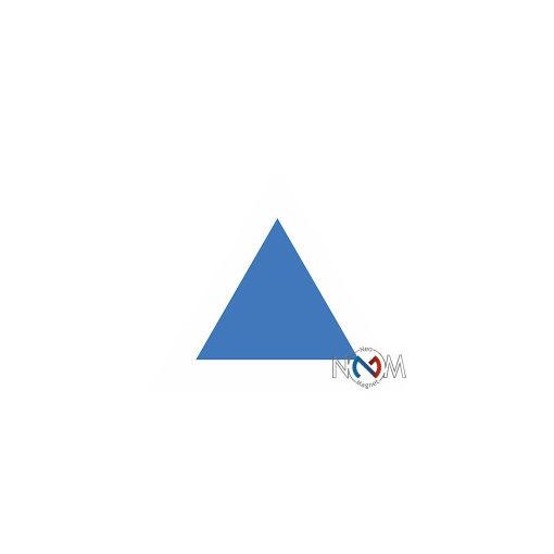 Simbol magnetic triunghi 5 cm