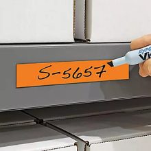 Etichetă magnetică 60x20 mm portocaliu, 100 bucăți
