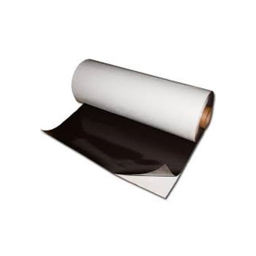 Folie magnetică adezivă, grosime 0.90 mm, lățime 615 mm, lungime 30 metri