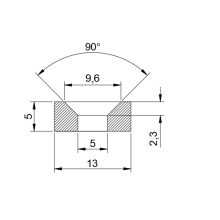 Magnet Neodim inel  13x5x5 mm N48