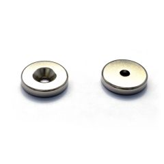   Magnet Neodim inel  16x3.5x4.5 mm N48 înecat,pereche, 2 bucăți