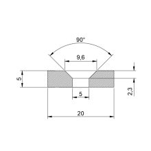 Magnet Neodim inel  20x5x5 mm N48
