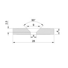 Magnet Neodim inel  28x4x4 mm N48