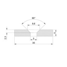 Magnet Neodim inel  30x5x5 mm N48