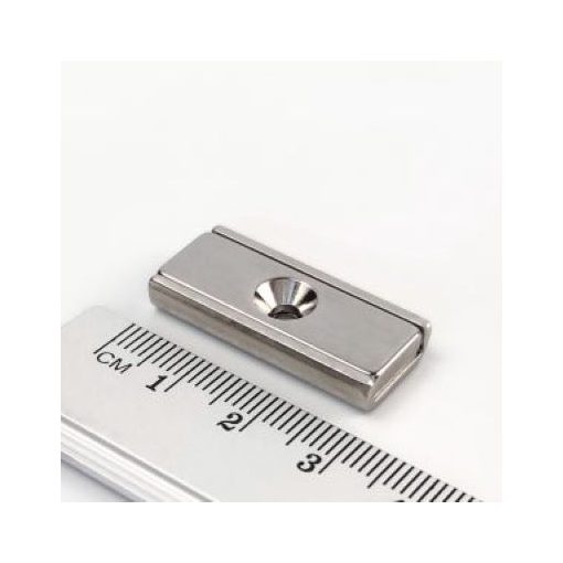 Magnet Neodim tip oală dreptunghiulară 30x13.5x5 mm