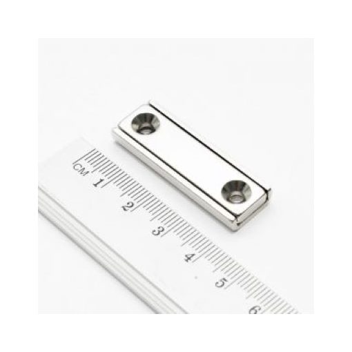 Magnet Neodim tip oală dreptunghiulară 40x13.5x5 mm