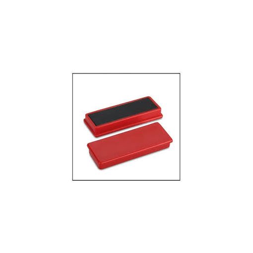 Magnet birou dreptunghiular 51.4x30x7.4 mm roșu
