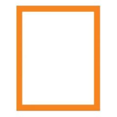 Ramă magnetică pentru documente A4 portocalie