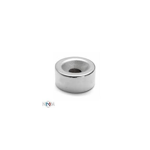 Magnet Neodim inel  20x5x10 mm N35 forță 9 kg